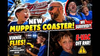 We Rode the NEW Muppets Rock ’n’ Roller Coaster… Then Got E-VAC’d!