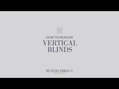 How to measure for Vertical Blinds | Blinds Direct