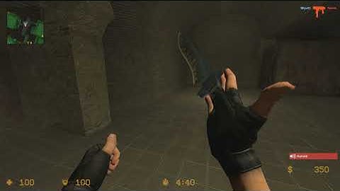 Noob Gameplay of CS SOURCE with BOTS.