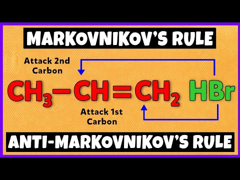 Video: Jaké je Markovnikovovo pravidlo, uveďte příklad?