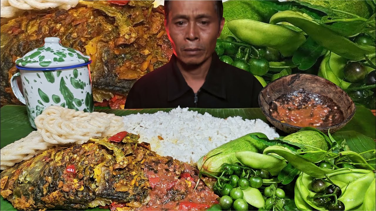 PEPES IKAN MAS, SAMBAL & LALAPAN MENTAH