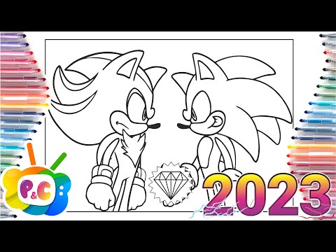 Sonic e Shadow - Sonic - Just Color Crianças : Páginas para