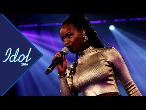 Renaida Braun sjunger We found love i Idol 2016 - Idol Sverige (TV4)