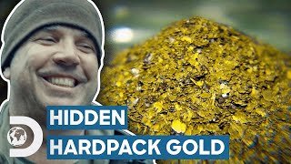 Chunky Gold Nuggets Hidden Inside Hardpack | Gold Rush White Water