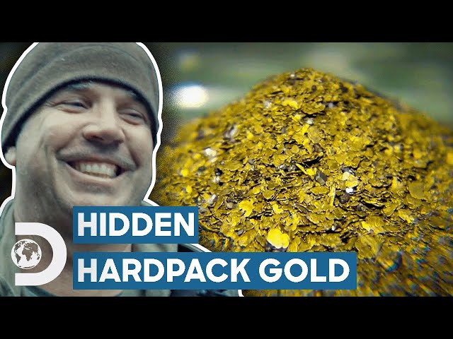 Chunky Gold Nuggets Hidden Inside Hardpack | Gold Rush White Water class=
