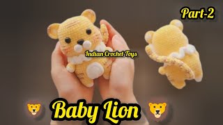 Crochet Toys, Crosiya Baby Lion, Handmade Toys, Crochet Baby Lion (PART2) #crochettoys