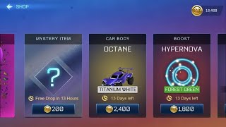 SIDESWIPE WHITE OCTANE ITEM SHOP ON ROCKET LEAGUE MOBILE