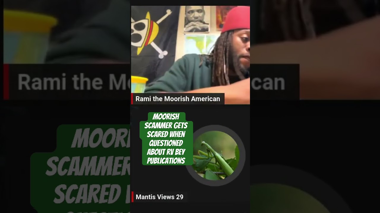 Moorish Scammer gets scared when questioned about RV Bey publications
