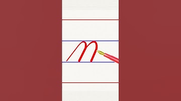 how to write small letter m in cursive handwriting
