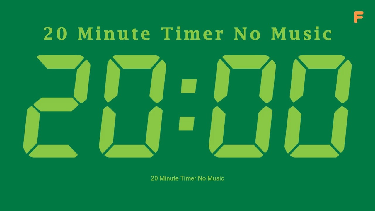 20 Minute Timer No Music