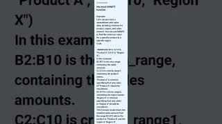 Ms-excel MINIFS  function