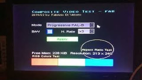 Composite color video output (ESP32 - FabGL) - experimental
