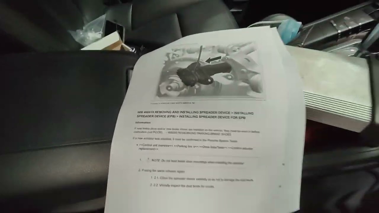 Porsche Cayenne Electronic Parking Brake failed Part2 YouTube