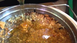 Extracting Raw Spring Honey