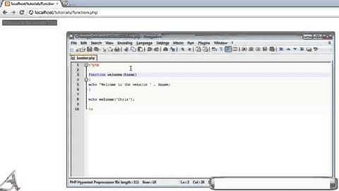PHP Tutorial 18   Functions PHP For Beginners