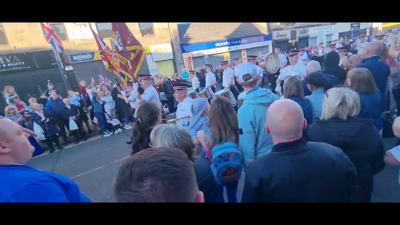 Black skull flute band at Larkhall 2022 YouTube