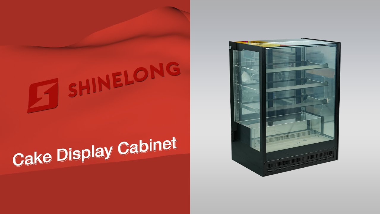Make Your Pastries Shine | SHINELONG Vertical Cake Display Cabinet