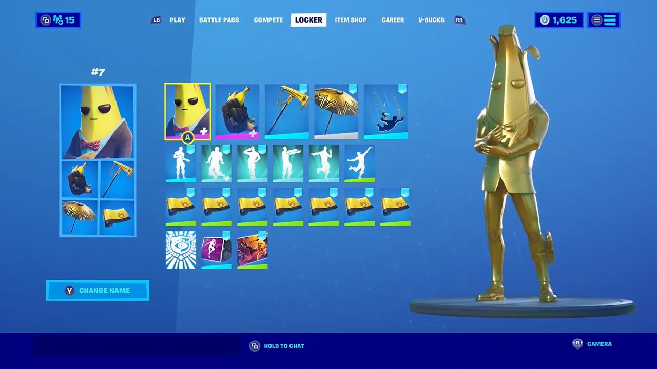 Unlocking Fully Gold Agent Peely 🍌