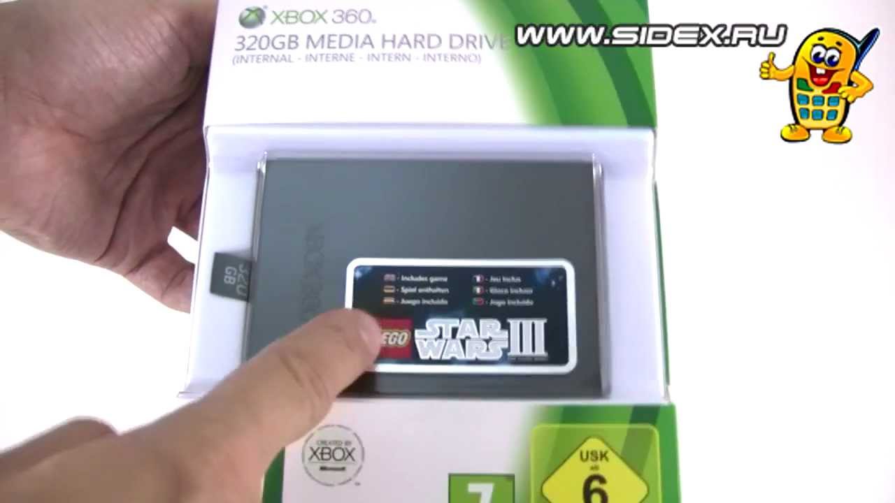 Sidex.ru Видеообзор HDD 320 Gb для Xbox 360 Slim 6EK00004 (Upgrade
