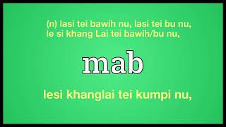 Mab meaning in Ngawn