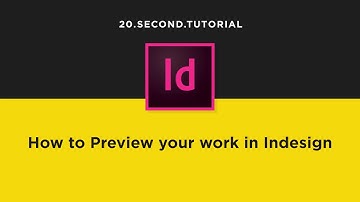 Enter Preview Mode in Indesign | Adobe InDesign Tutorial #12