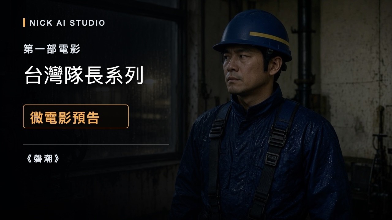 《磐潮》正式預告｜第一部電影｜台灣隊長系列－微電影｜NICK AI STUDIO