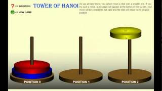 Tower of Hanoi - 3 Disks