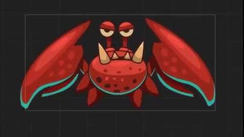 Crab Test - Overlap2D + Spine