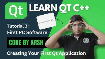 Qt C++| Tutorial 3 |Creating Your First Qt Application