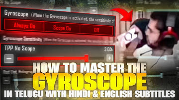 How to master gyroscope in bgmi in Telugu with Hind subtitles and English #bgmi #bgmitipsandtricks