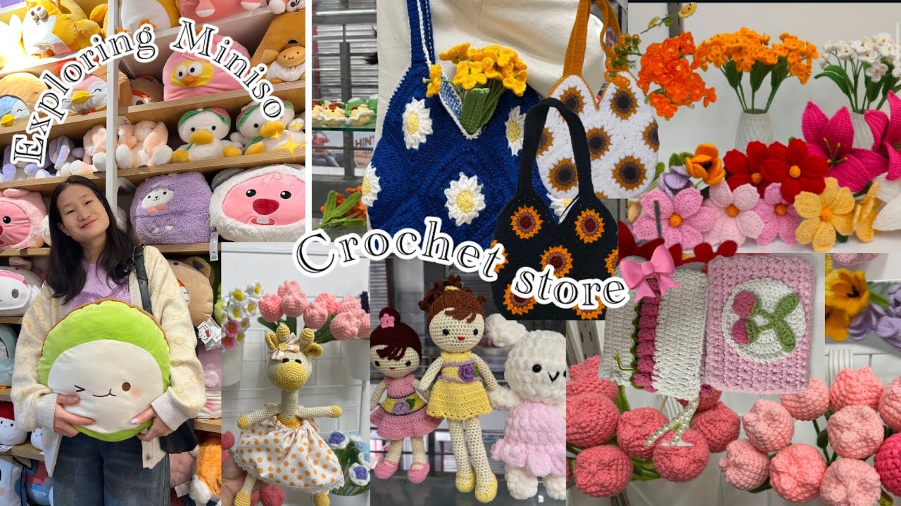 Crochet store at Itanagar🎀//Exploring Miniso✨🫶🏻#The poppy petal 💖//Arunachal Pradesh 🇮🇳