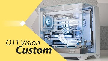 Lian Li O11 Vision lên tản nhiệt nước custom trắng cực đẹp