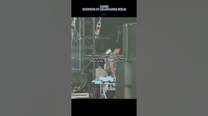 mingyu’s reaction to carats singing along to maestro | 240908 seventeen lollapalooza berlin