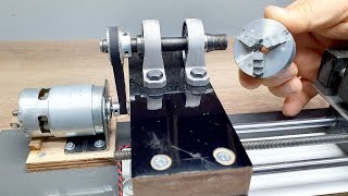 Making mini lathe with 775 motor Mini torna makinesi yapımı