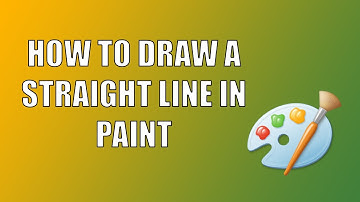 HOW TO DRAW A STRAIGHT LINE IN PAINT EASIEST WAY TUTORIAL