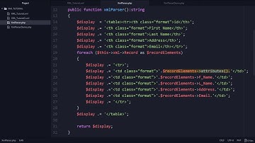 PHP XML PARSER TUTORIAL