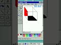 How to Draw a 3d illusionary art In Windows 98 simulator Easy Way 🤗