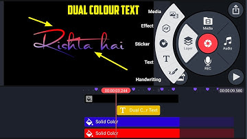 How to Make dual Colour Text Editing In Kinemaster