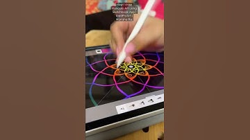 How I draw Mandala Art using Sketchbook App | IpadProArt. #mandalaart #mandalaartforbeginners #art