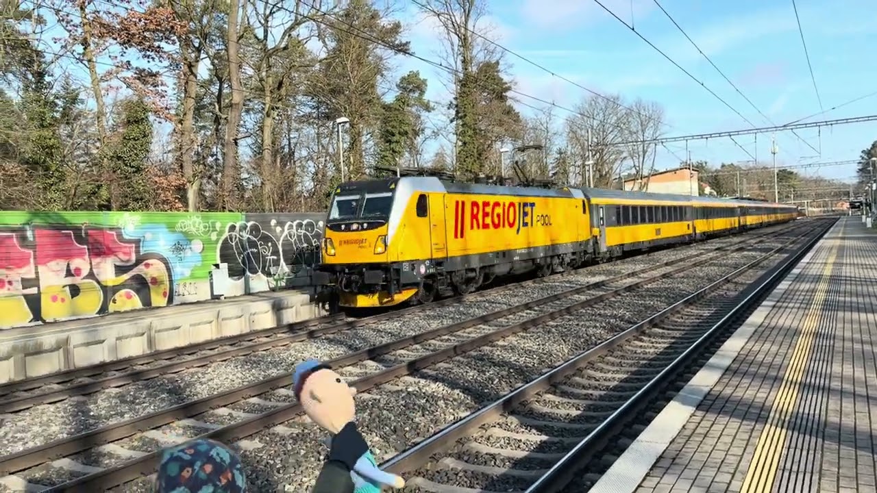 Vlaky Praha Klánovice. Silesia, Pendolino, Metropolitan, Vindobona, Unipetrol a další.