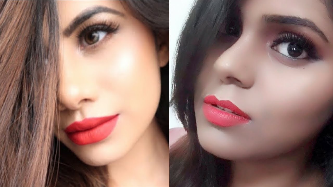 I tried following Malvika Sitlani's makeup tutorial - YouTube