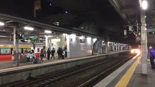 2007M いなほ7号(ハマナス色) 秋田駅4番線到着