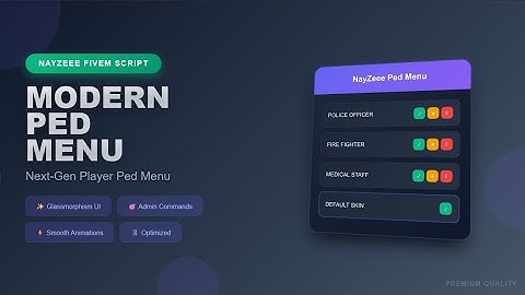NayZeee Ped Menu – Every Player Gets Their OWN Ped List! | FiveM Script