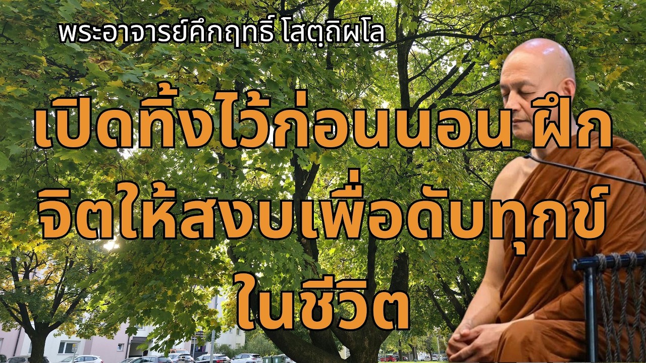 เปิดทิ้งไว้ก่อนนอน ฝึกจิตให้สงบเพื่อดับทุกข์ในชีวิต| พระอาจารย์คึกฤทธิ์ โสตถิผโล วัดนาป่าพง #พุทธวจน