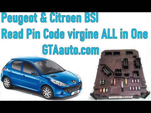 BSI PEUGEOT & CITROEN READ PIN CODE VIRGINE ALL IN ONE BY GTAAUTO.COM