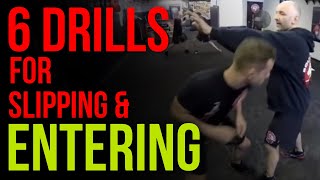 6 Drills For Slipping & Entering - Self Defense and MMA Techniques [Flow Of Combat]