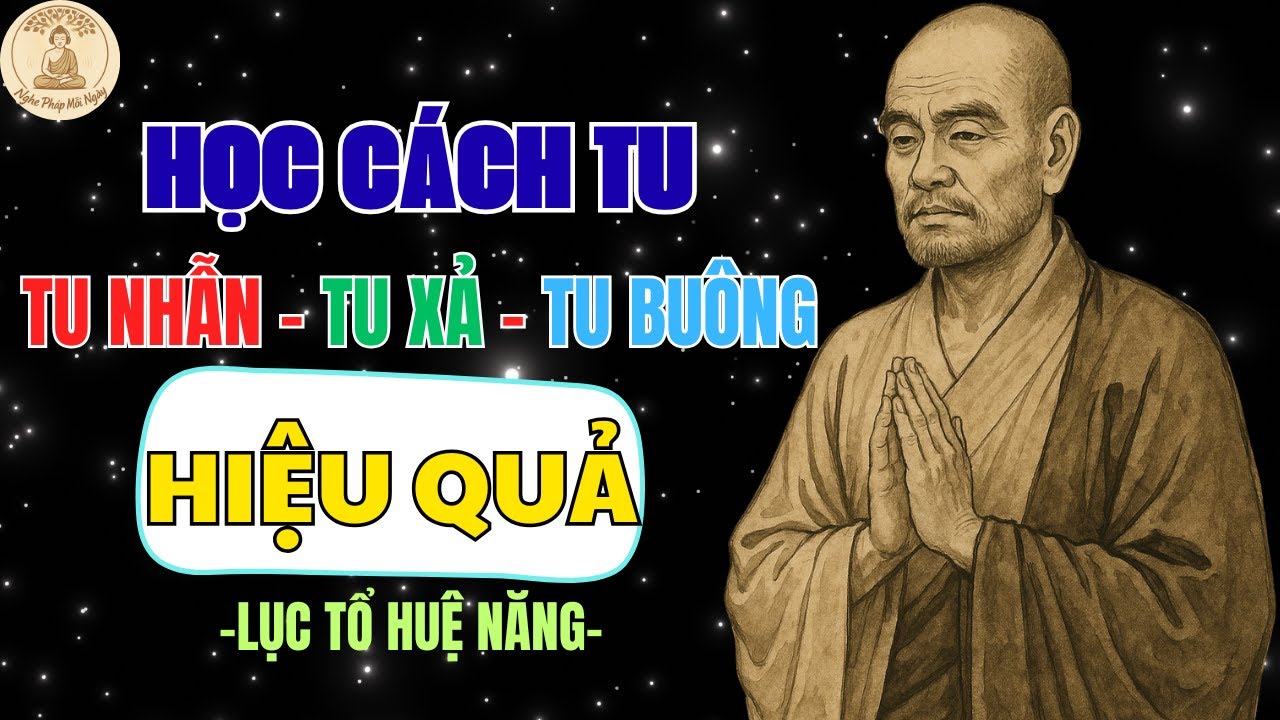 LỤC TỔ HUỆ NĂNG – CÁCH TU NHẪN, TU XẢ, TU BUÔNG VÔ CÙNG HIỆU QUẢ | NGHE PHÁP MỖI NGÀY