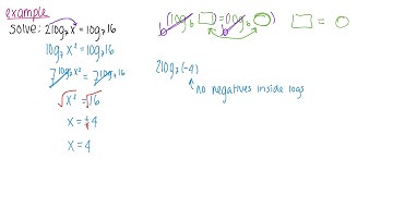 3.5 Exponential And Logarithmic Equations