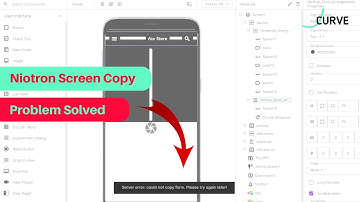 Could Not Copy Screen Problem In Kodular , Niotron || J Curve Software