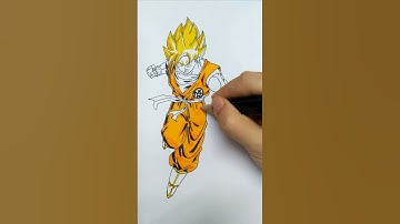 Tô màu Son GoKu trong 7 viên ngọc rồng | Coloring Son Go Ku in Dragon Ball